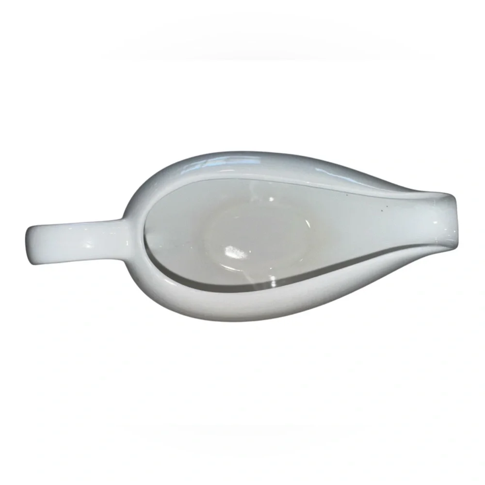 Pier 1 White Ceramic Serveware Gravy Boat
